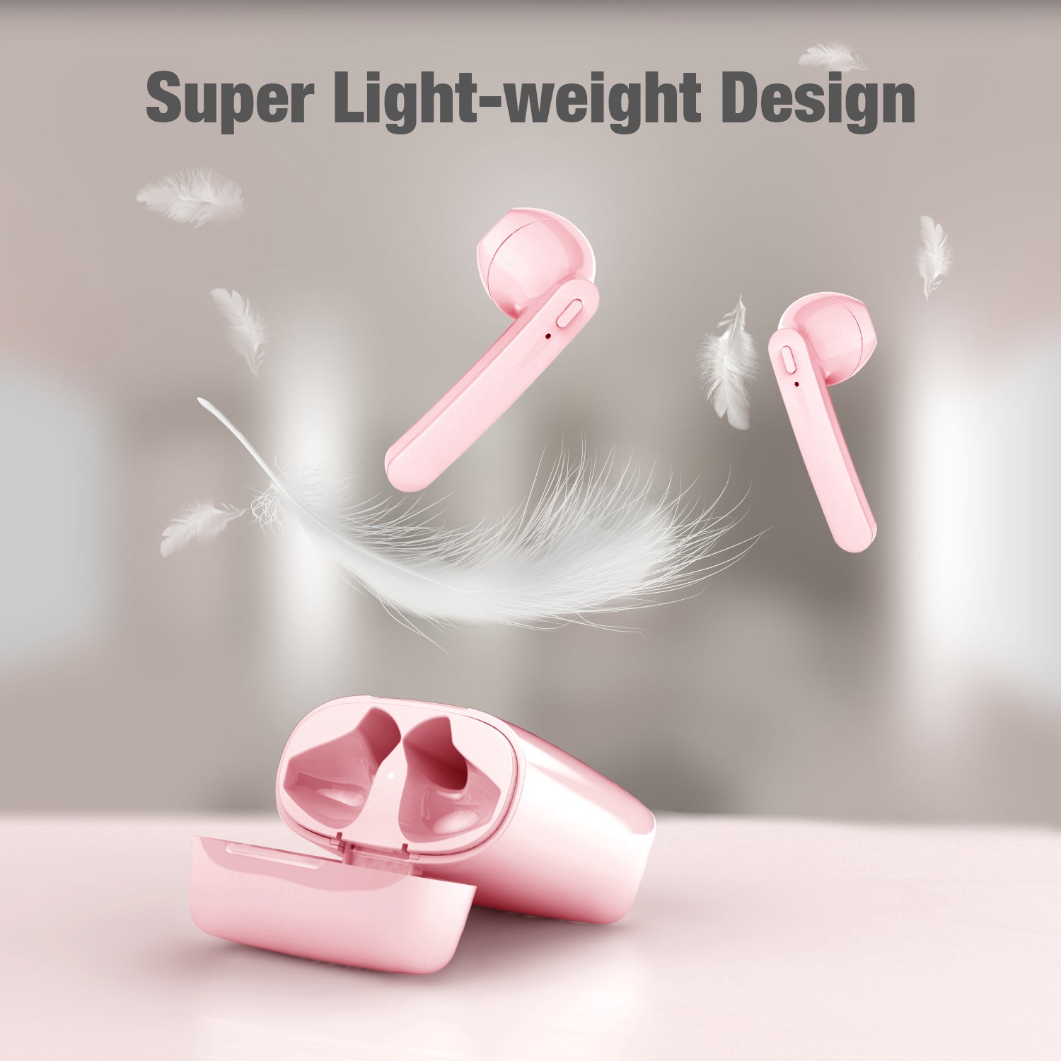 Bluetooth Earbuds T12 Pink