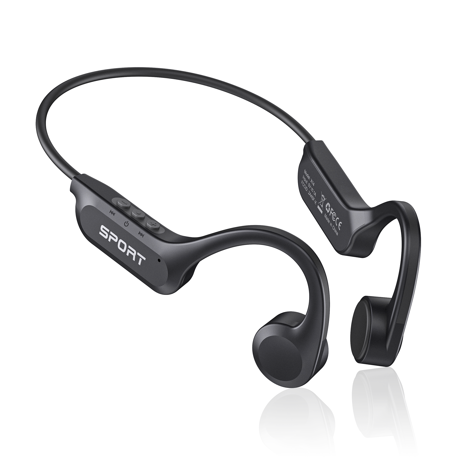CXK Wireless Heaphones, Bone Conduction Headphones Bluetooth 5.4