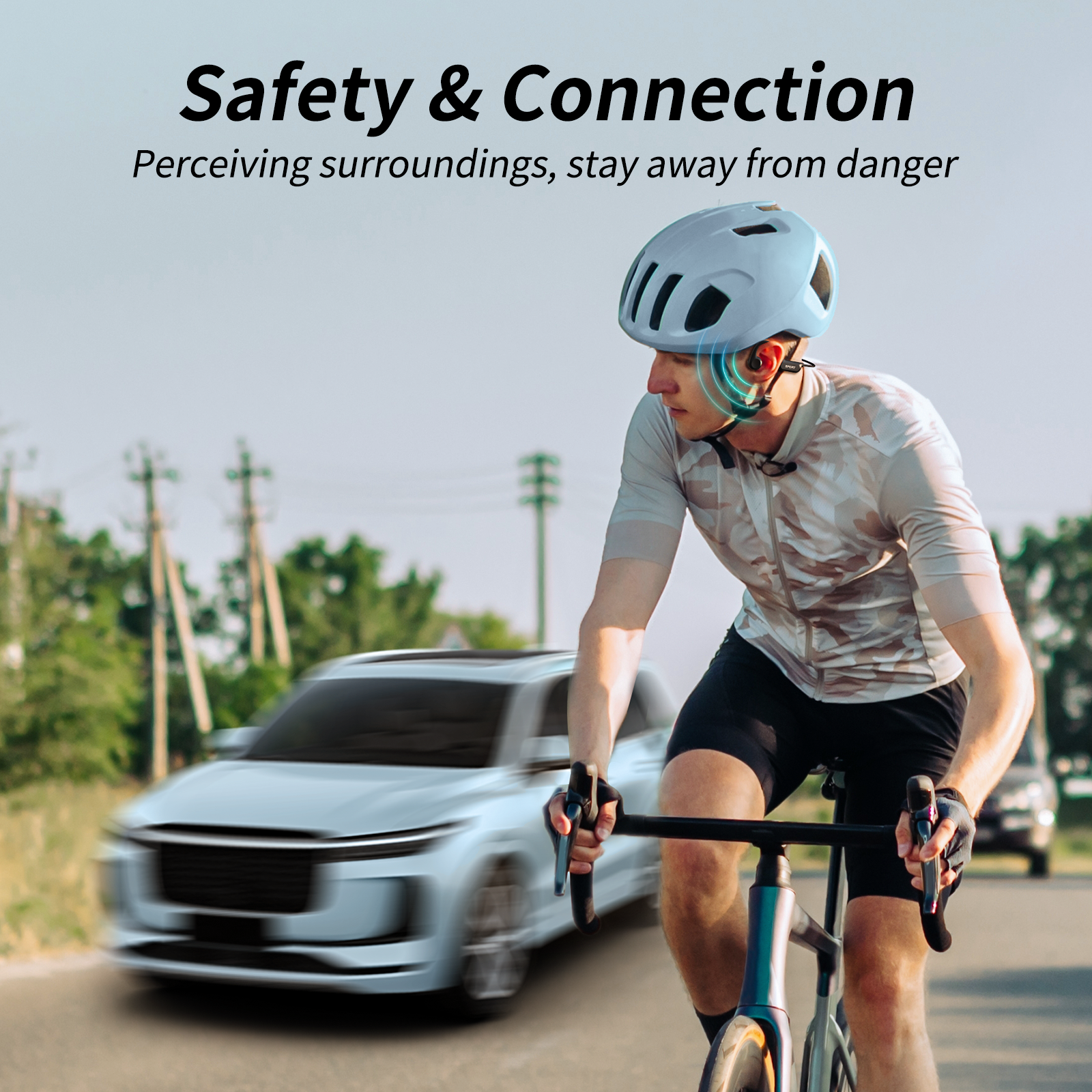 CXK Wireless Heaphones, Bone Conduction Headphones Bluetooth 5.4