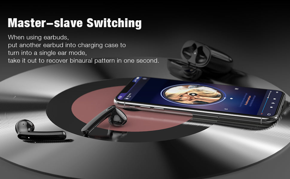 Wireless Earbuds T12 Black